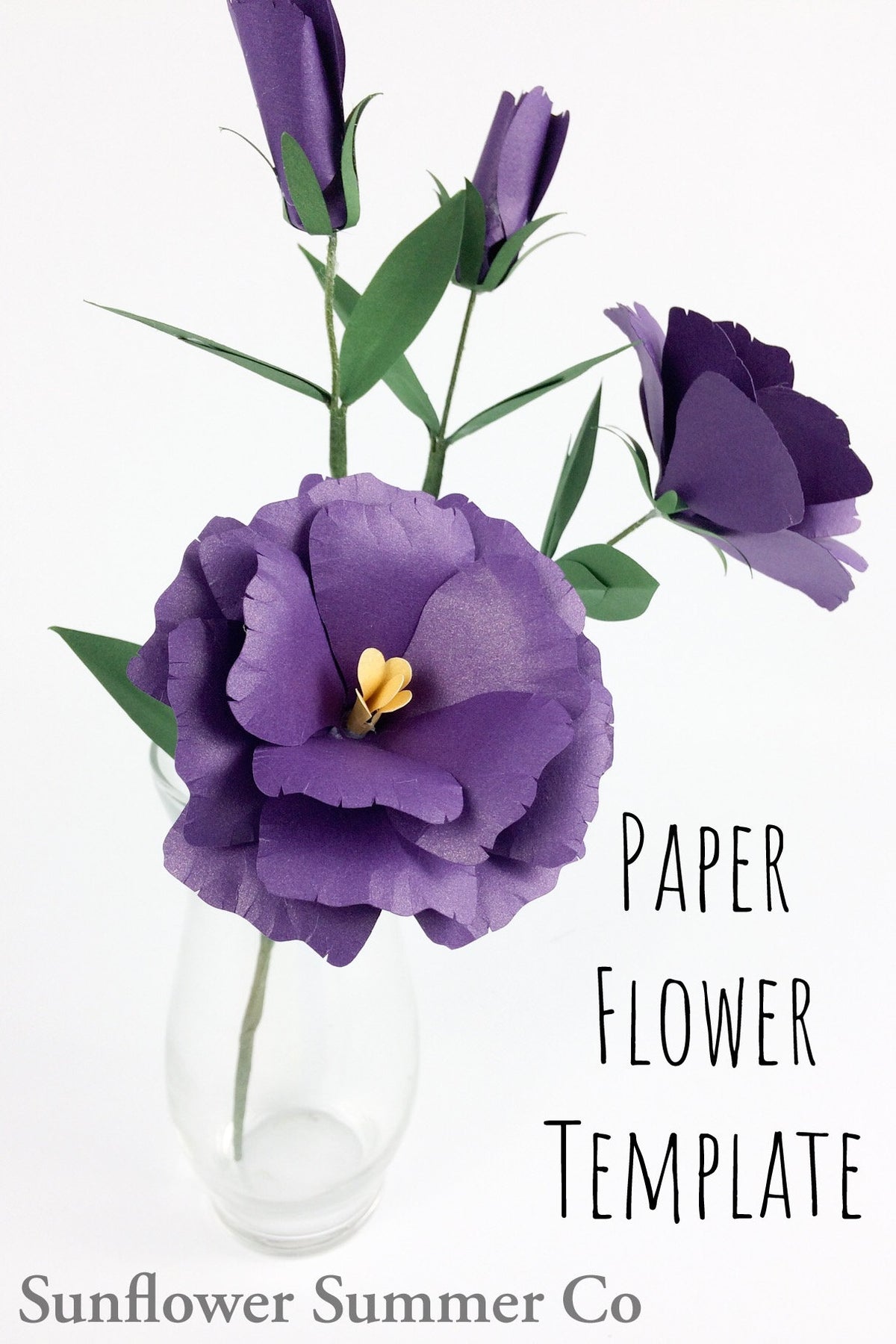 Lisianthus Paper Flower Template