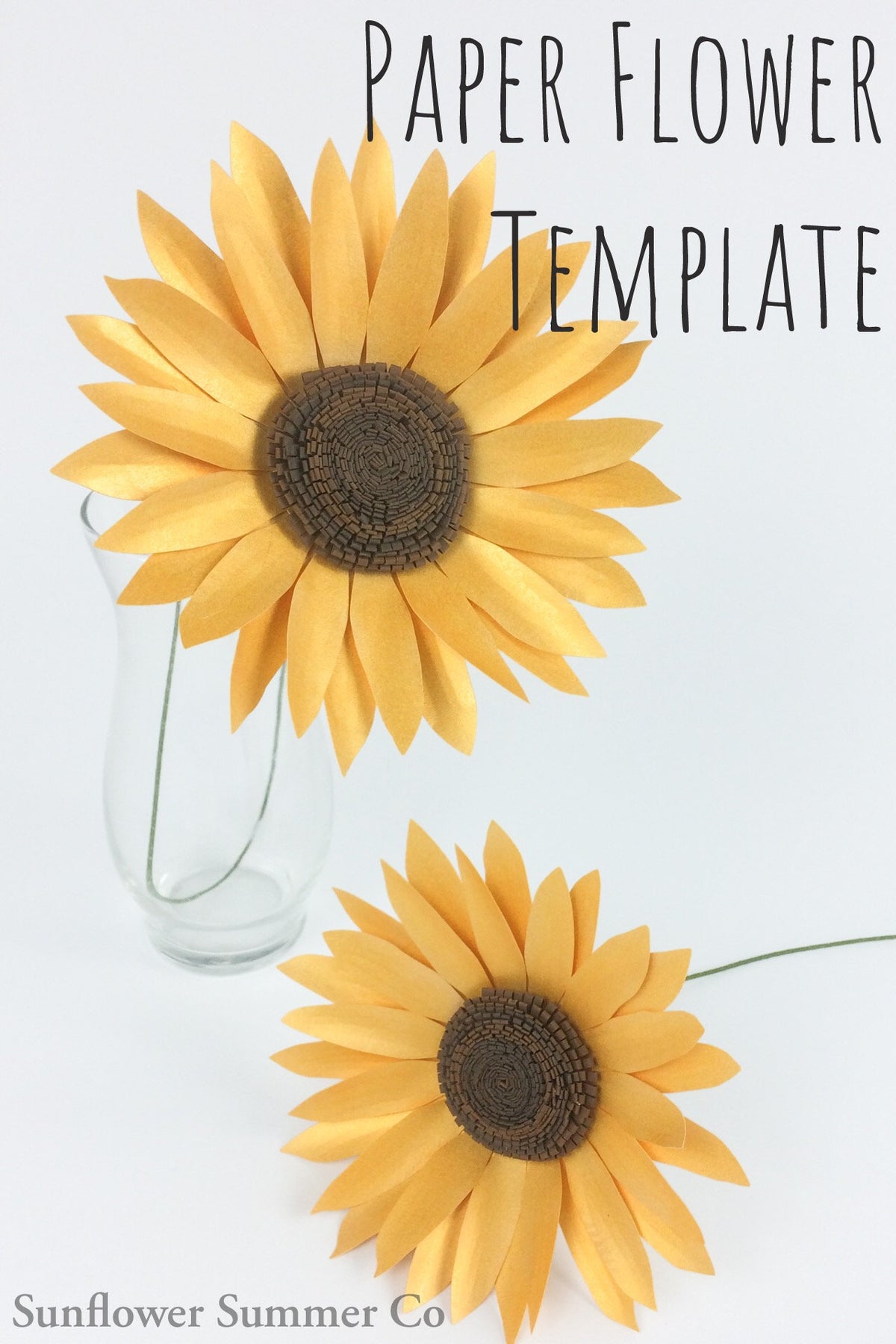 Paper Sunflower Template