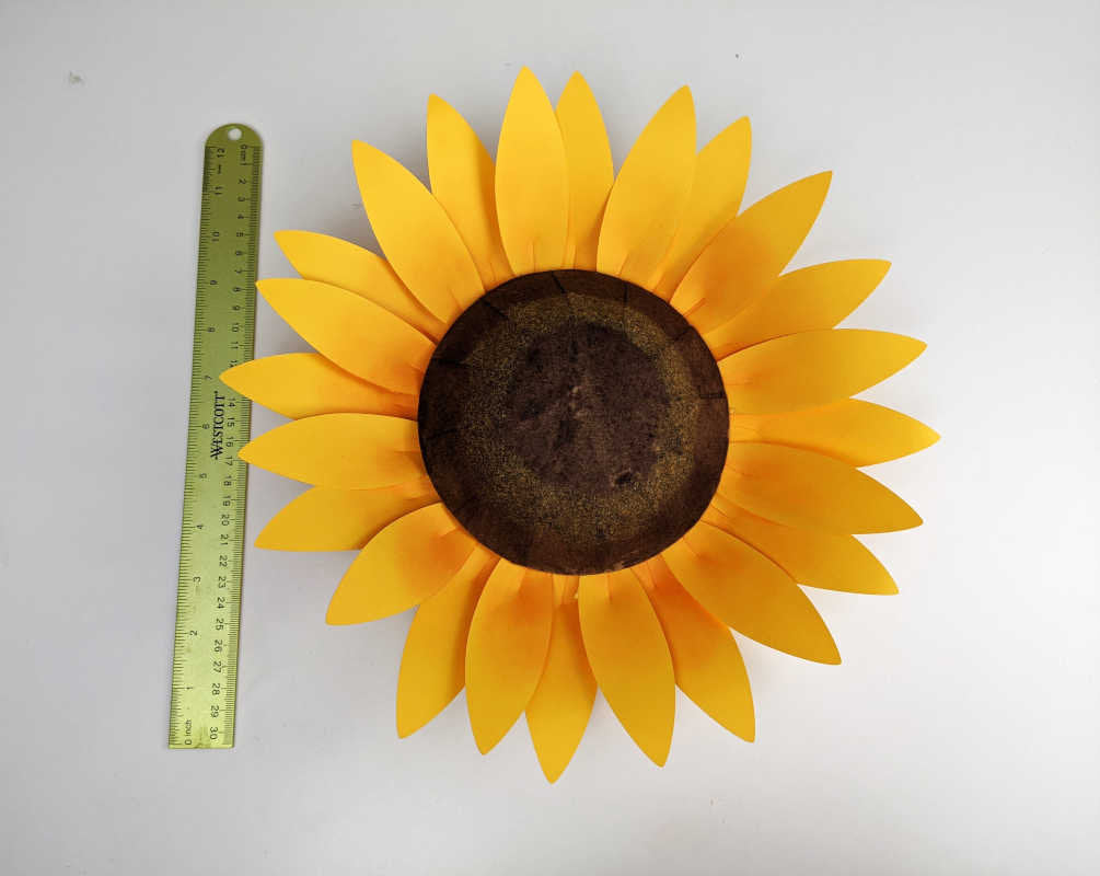 Giant Paper Sunflower Template