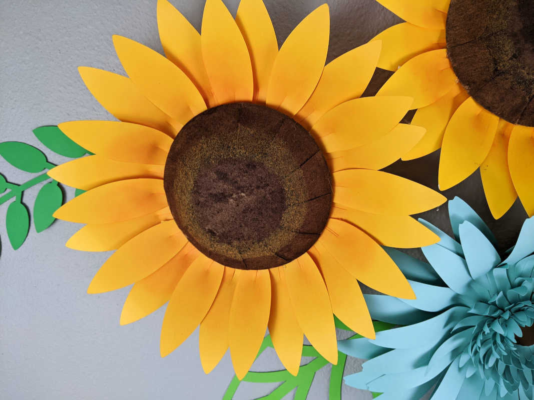 Giant paper flower set- Gerbera Daisy and Sunflower