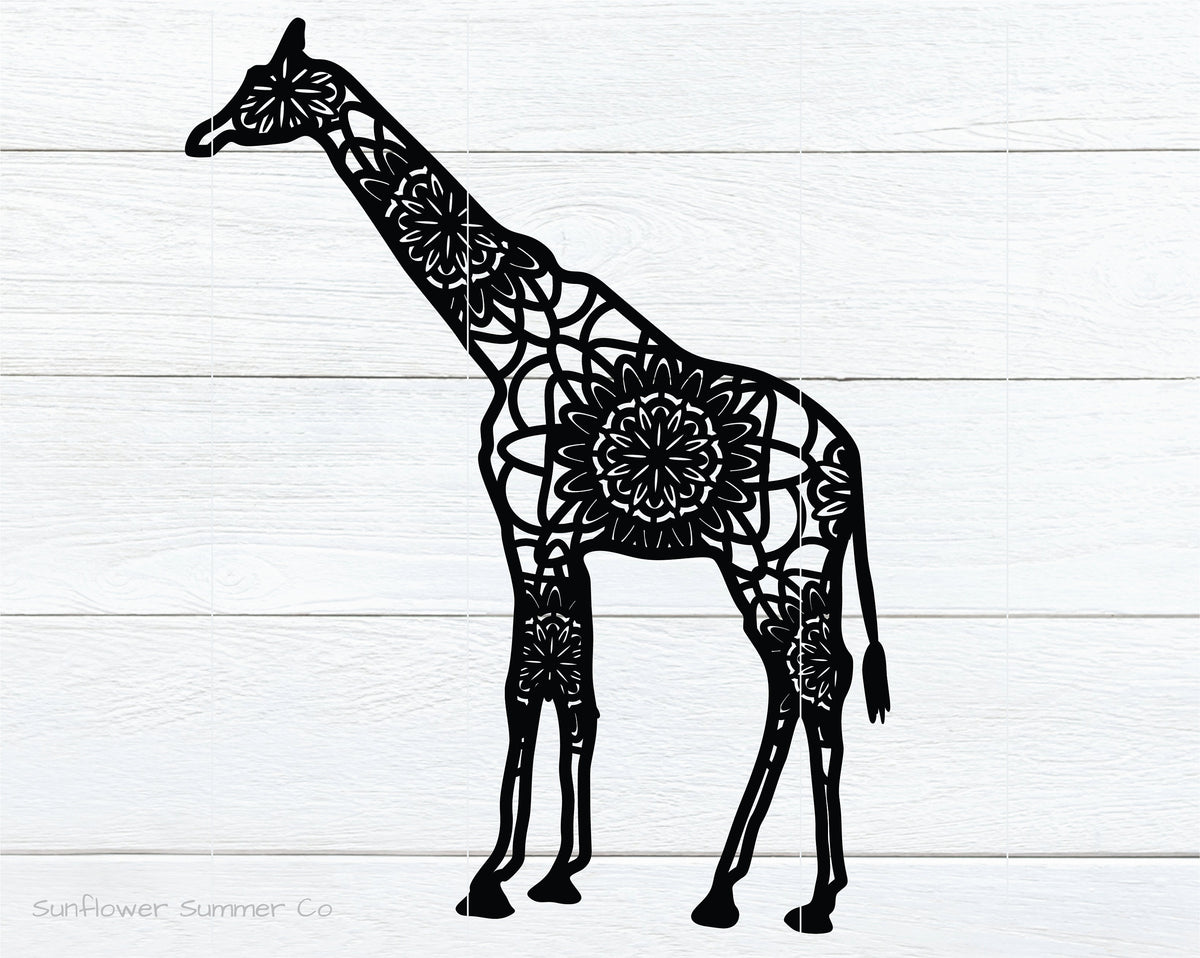 Giraffe Mandala SVG