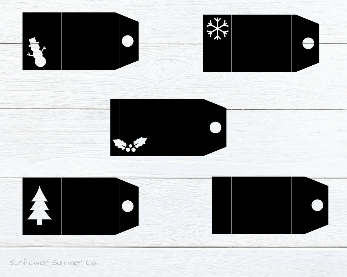 Christmas gift tags SVG