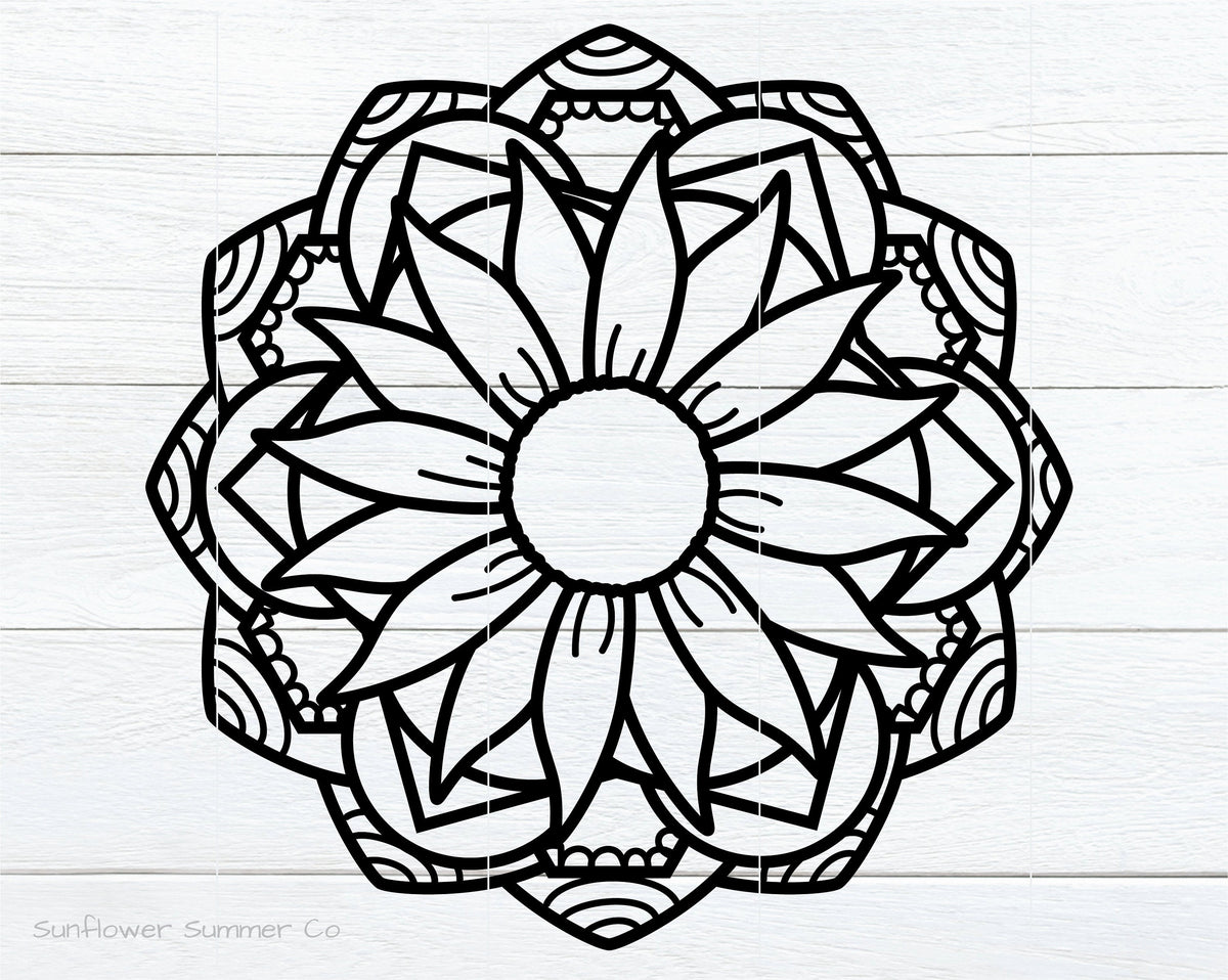 Flower Mandala SVG