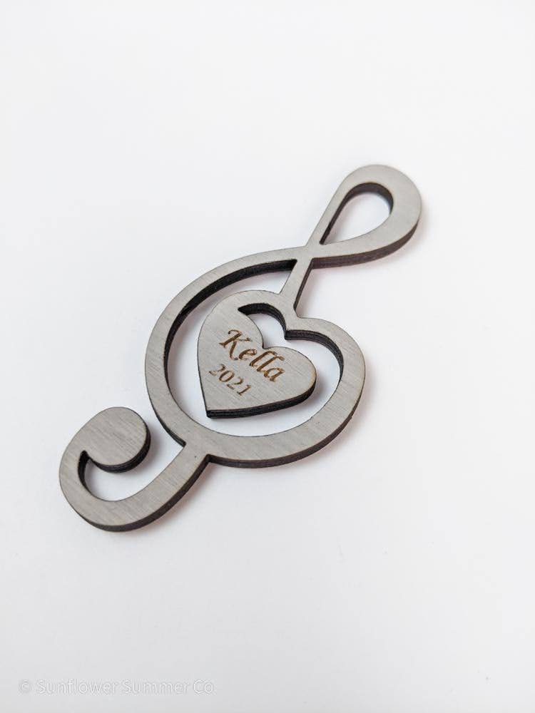 Personalized Music Ornament