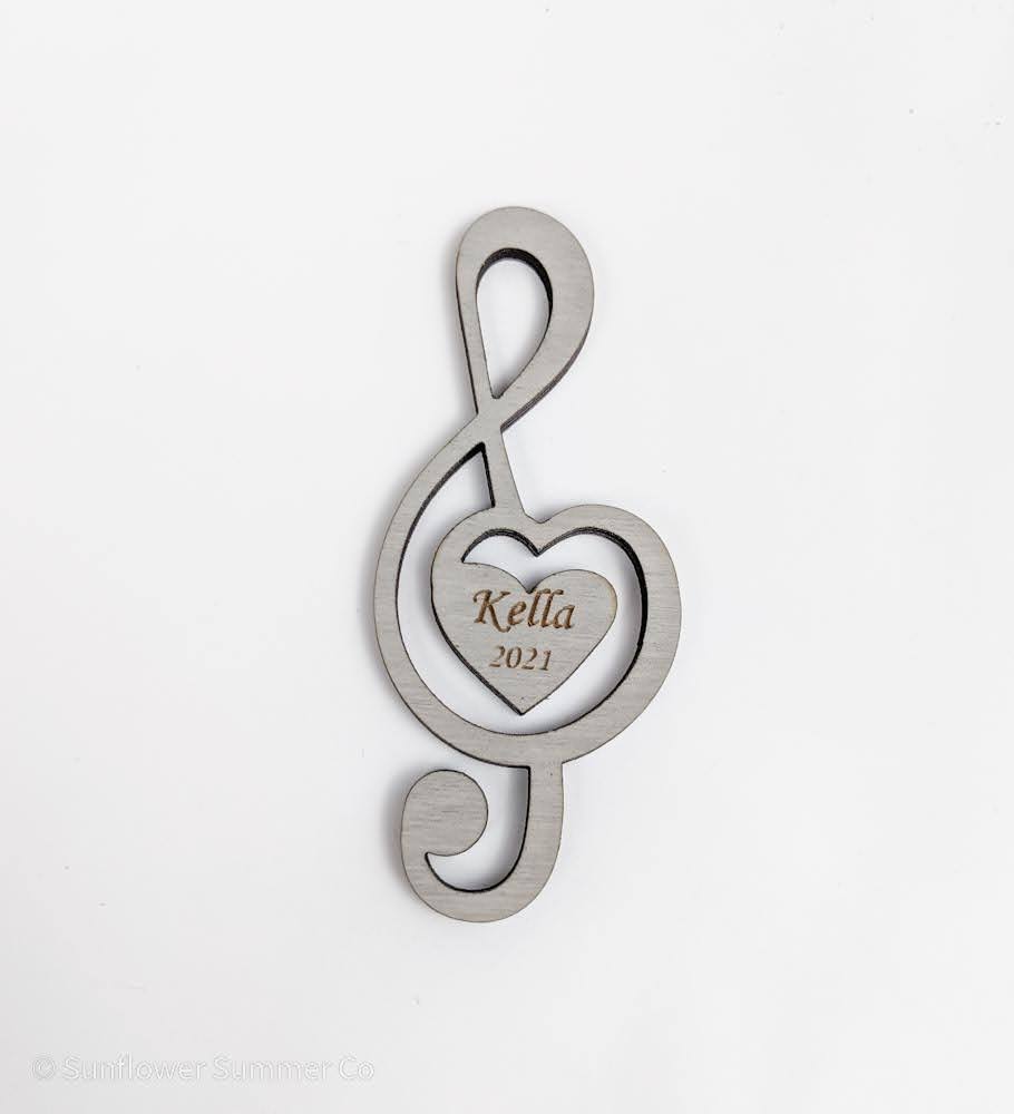 Personalized Music Ornament